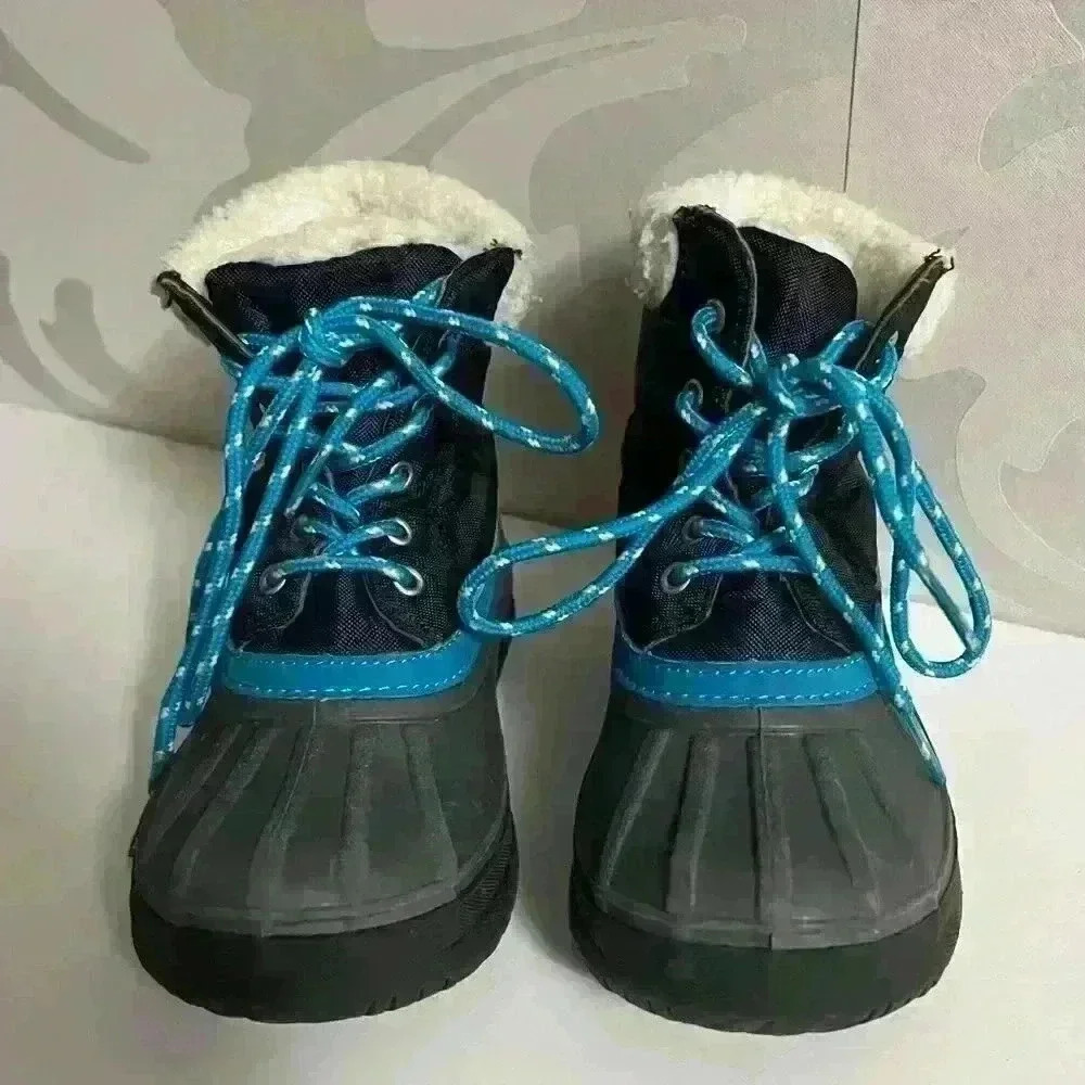 Gymboree Boys Navy Blue Duck Boots - Picture 6 of 7